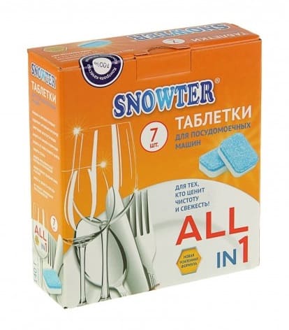 Таблетка для посудомоечных машин SNOWTER - 7  шт
