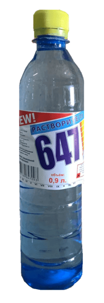 Растворитель "647" 0,85л (20 шт/кор) Кропоткин