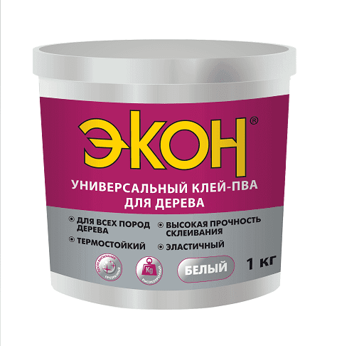 Клей для дерева "Экон" Универсальный 1 кг 12шт/упак
