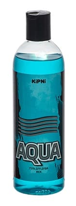 Гель для душа (мужские ароматы) "AQUA", 0,375 л. с крышкой диск-топ /30/