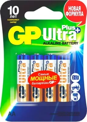 GP Элемент питания LR6 Ultra Plus Alkaline 15AUPNEW-2CR4 4бл
