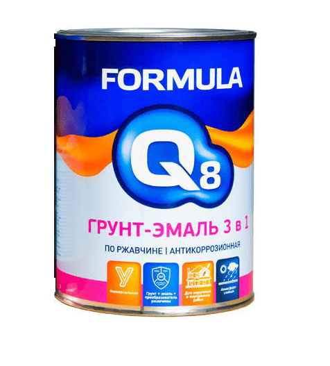 Грунт-эмаль "ФОРМУЛА" по ржавчине коричневая (0,9кг) 14шт/уп