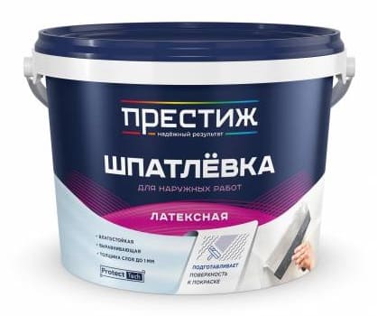 Шпатлевка латексная Престиж 1,5кг 8шт/уп