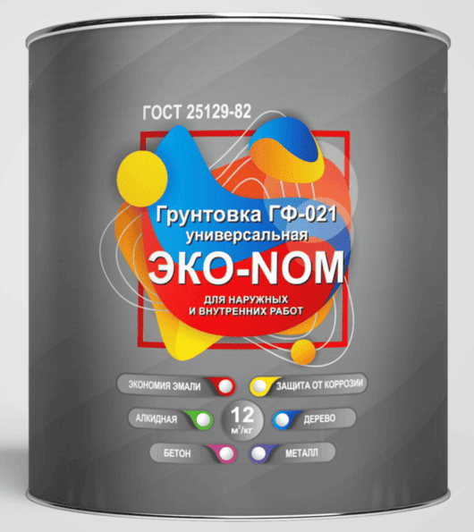 Грунт ГФ-021 серый 1,9 кг ЭКО-NOM 14шт/уп