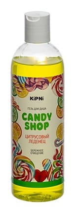 Гель для душа (женские ароматы) "CANDY SHOP", Цитрусовый леденец, 0,375 л. с крышкой диск-топ /30/