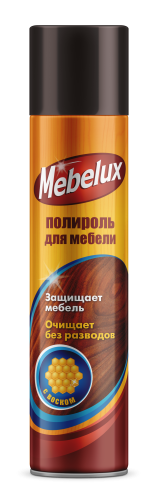 Полироль д/мебели с воском 300 см /12/
