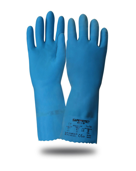 Перчатки КЩC-1-SP Saferprotect синие L  /12/120