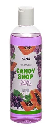 Гель для душа (женские ароматы) "CANDY SHOP", Папайя-Виноград, 0,375 л. с крышкой диск-топ /30/
