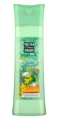 ЧЛ Шампунь 400 мл Сила 5 травМицеллярный д/всех типов волос /12/
