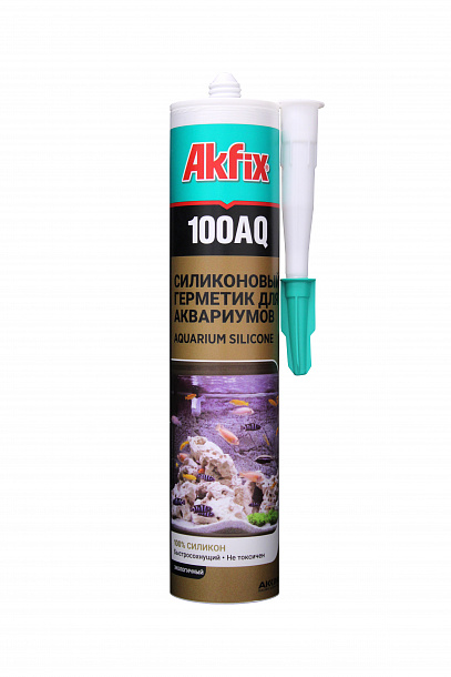 Akfix 100AQ Аквариумный силикон, 280 мл. Прозрачный