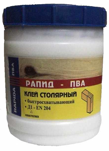 Клей ПВА РАПИД "Столяр" (0.5кг) для дерева 12 шт/кор