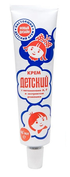 АВАНТА   детский крем 46 мл с экстрак. ромашки с вит А.F /40/ 