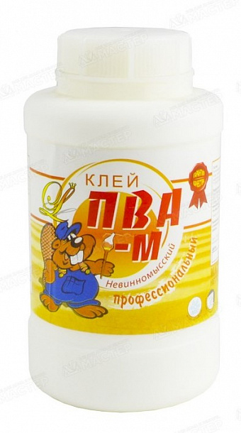 Клей ПВА "БОБЕР" (0.9кг)12шт/кор фо1