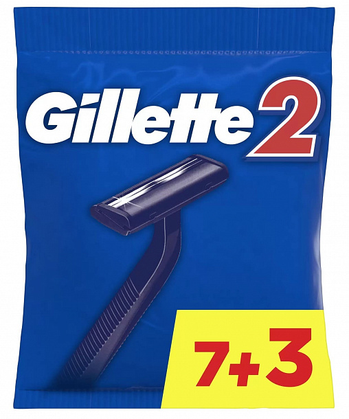 GILLETTE-2 Бритвы Одноразовые на карте 1шт (24)/576