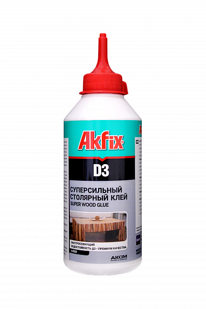Akfix D3 Клей ПВА Д3, 500 гр. Белый