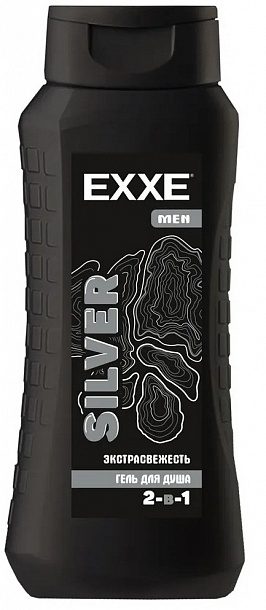 EXXE MEN гель для душа 2в1 "Экстрасвежесть" SILVER, 400 мл /12