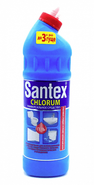 Сантекс Chlorum  гель с хлором 750гр /синий/8