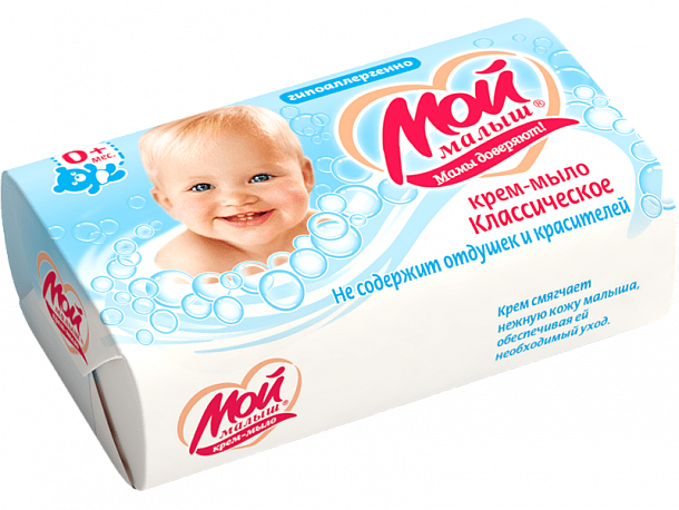 Крем-мыло детское "Мой малыш" классическое 100 г. кор. 9,6 кгТМ"Мой малыш"/6/