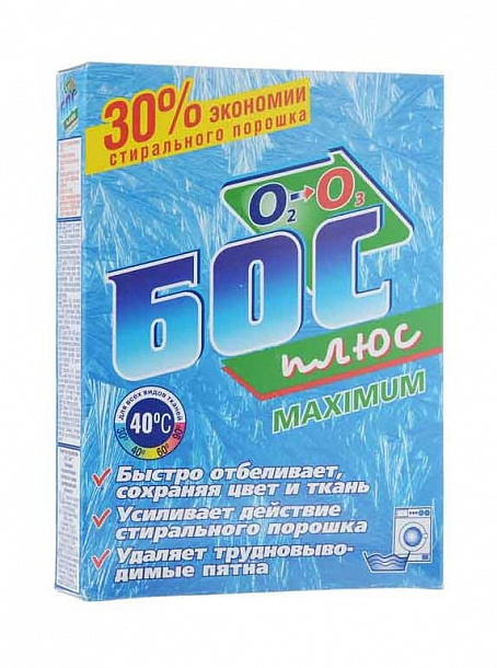 Отбеливатель "БОС ПЛЮС МАХ" 300 г /24/