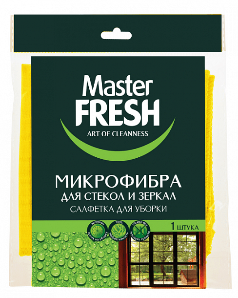 Master FRESH Микрофибра д/стекол и зеркал/30