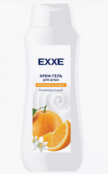 EXXE Гель-крем д/душа тониз.  "Апельсин и пачули"/ 400мл/6