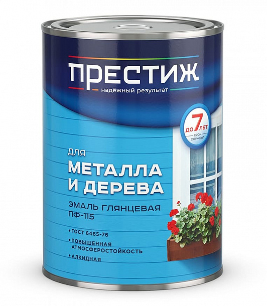 Эмаль ПФ-115 "Престиж" желтая (0,9кг) 14шт/уп