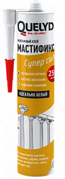 Клей монтажный "Мастификс Супер Сила" белый 370г  12шт/кор