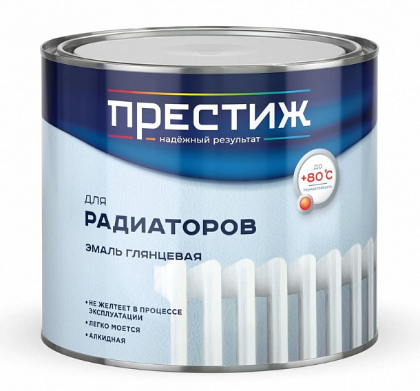 Эмаль акриловая "Престиж" для радиаторов отопления (1,9 кг) 6шт/кор